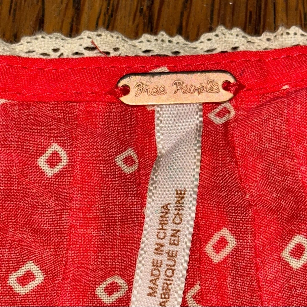 Free People Women’s Peasant Blouse Size S - Picture 5 of 13